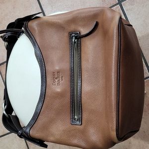 DOONEY & BOURKE 1975 Tan Pebbled purse.